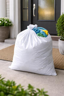 No Contact Pick Up and Drop Off Unless the Customer requests otherwise. Leave laundry bag outside the door and we can take care of everything else.
